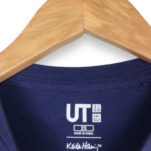 EUC Keith Haring x Uniqlo Come To My Party T-Shirt Embroidered Women’s M/ Men XS - Picture 8 of 10